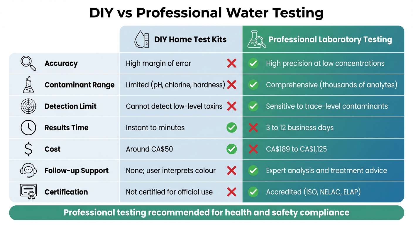 DIY vs Professional Water Testing: Accuracy, Cost and Coverage Comparison