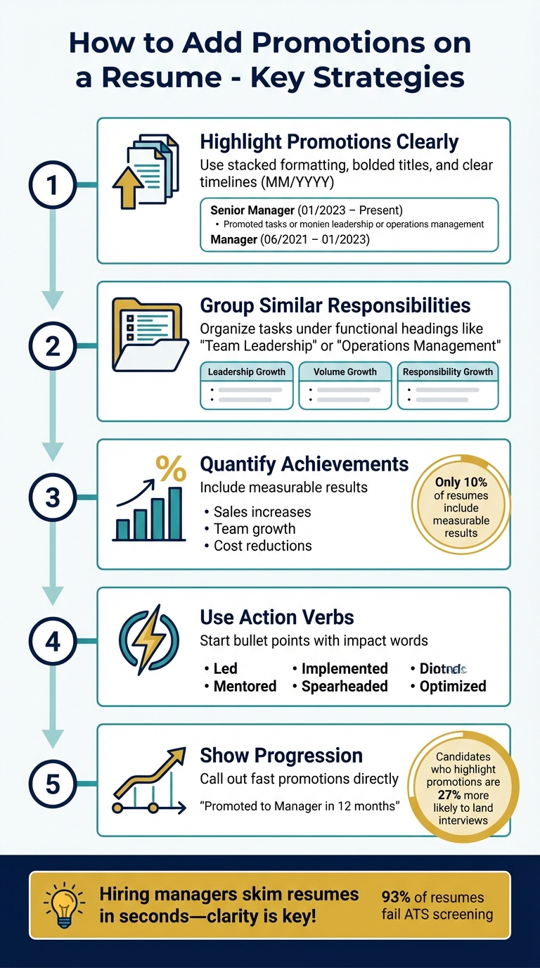 5 Steps to Showcase Promotions on Your Resume
