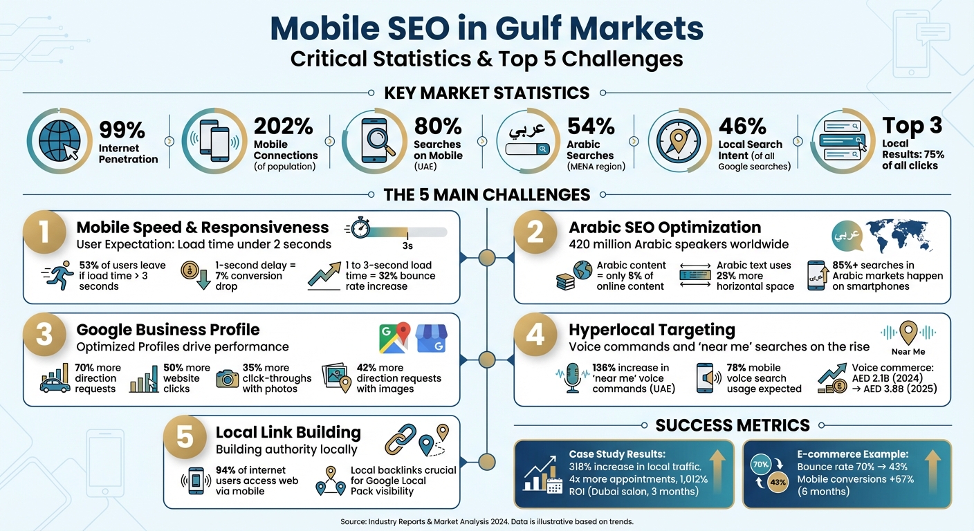 Mobile SEO Statistics and Challenges in Gulf Markets