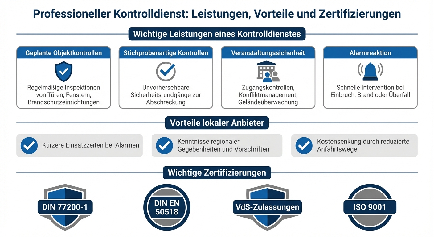 Kontrolldienst Leistungen und Vorteile lokaler Anbieter im Überblick