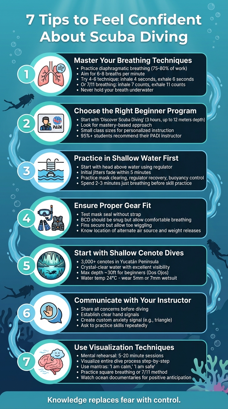 7 Steps to Overcome Scuba Diving Anxiety for Beginners