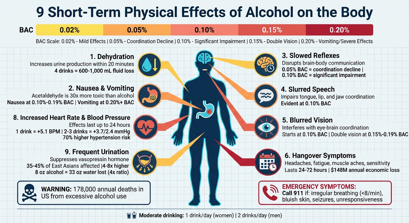 9 Short-Term Physical Effects of Alcohol on the Body