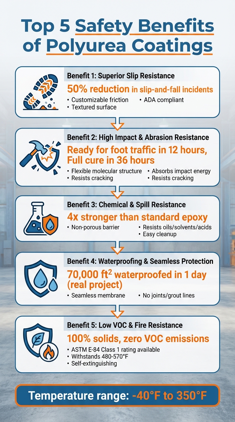 5 Safety Benefits of Polyurea Coatings for Floors