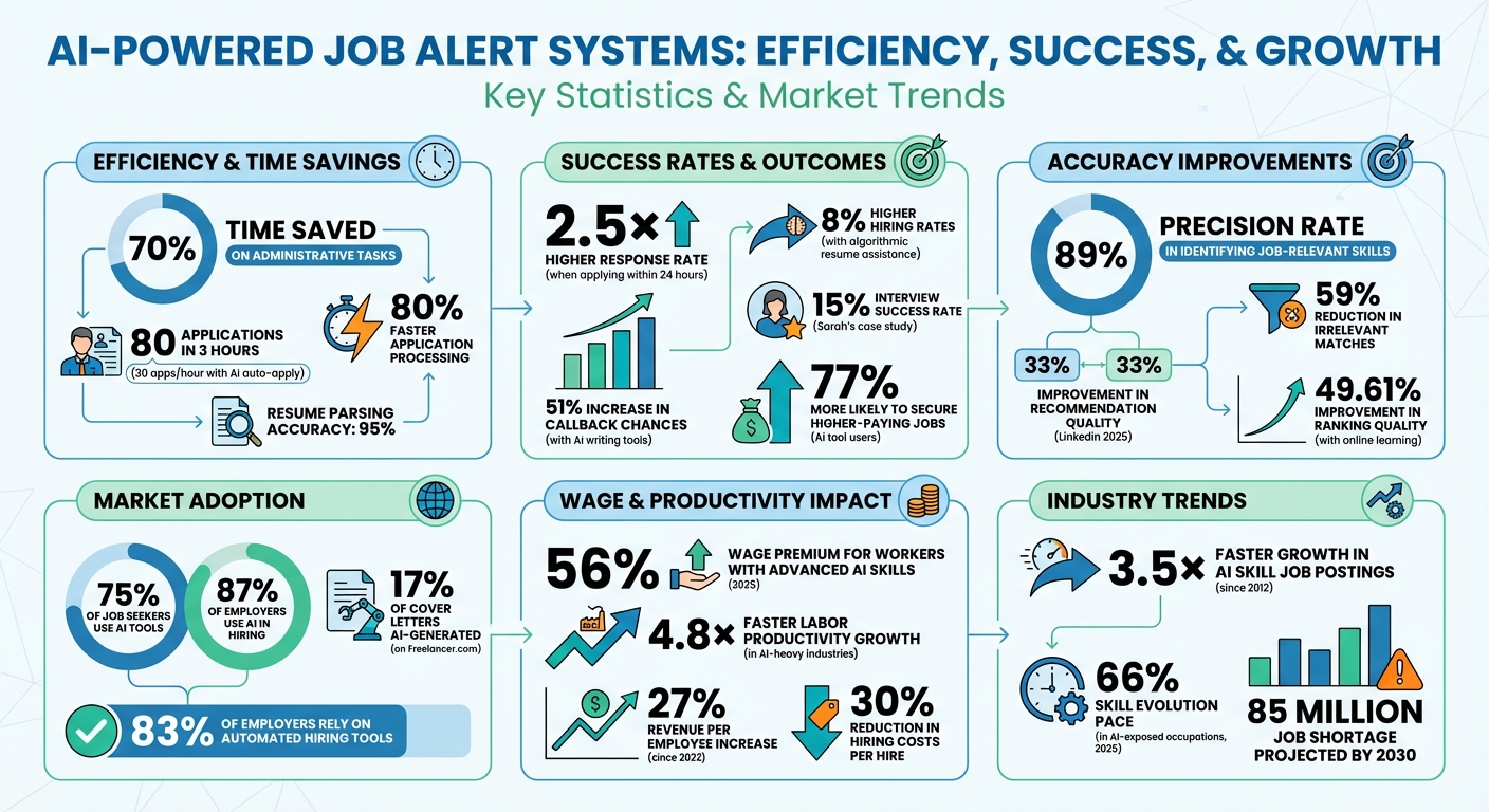 AI Job Alerts Impact: Key Statistics on Efficiency, Success Rates, and Market Trends