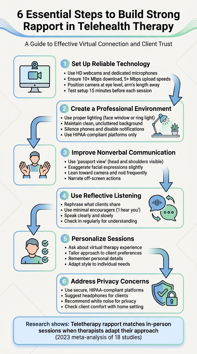 6 Essential Steps to Build Strong Rapport in Telehealth Therapy