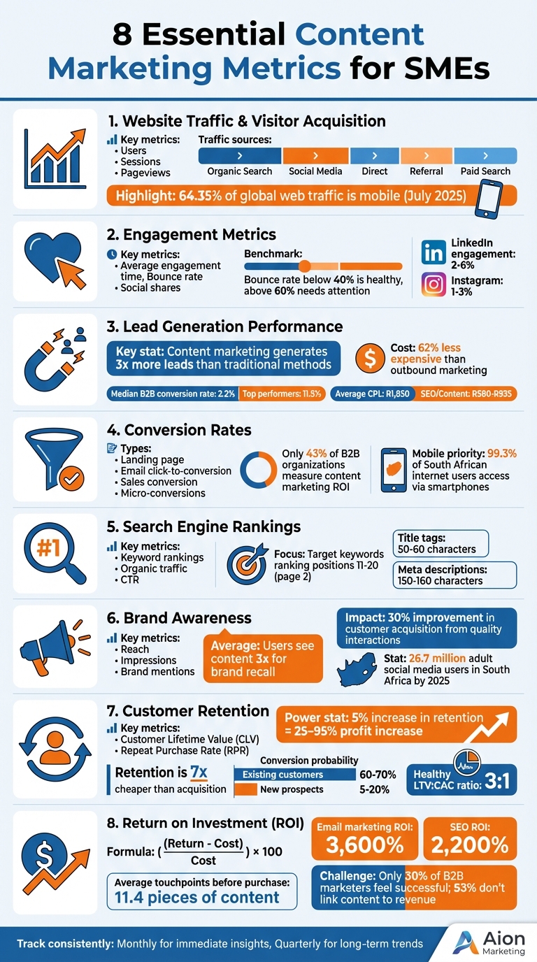 8 Essential Content Marketing Metrics for SMEs