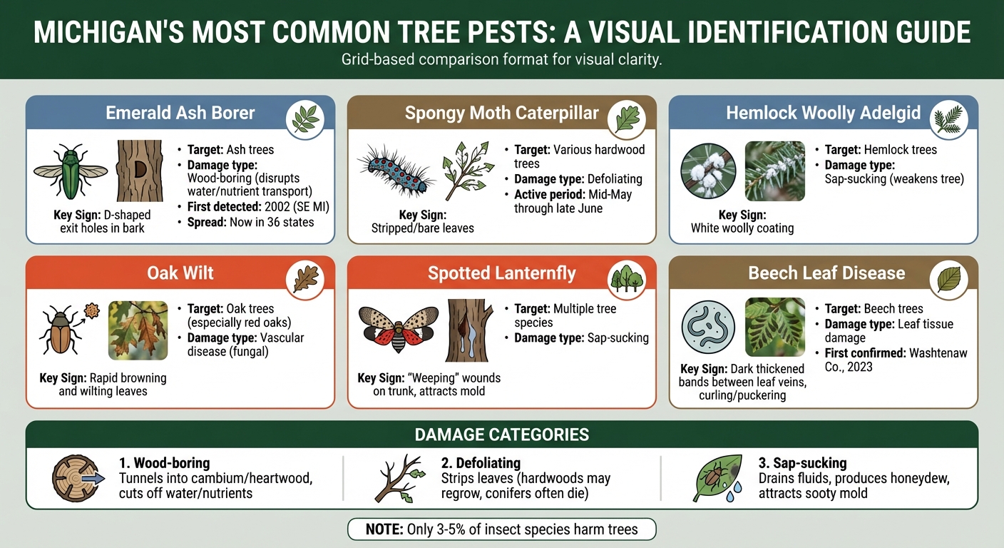 Common Michigan Tree Pests: Identification Guide and Damage Types