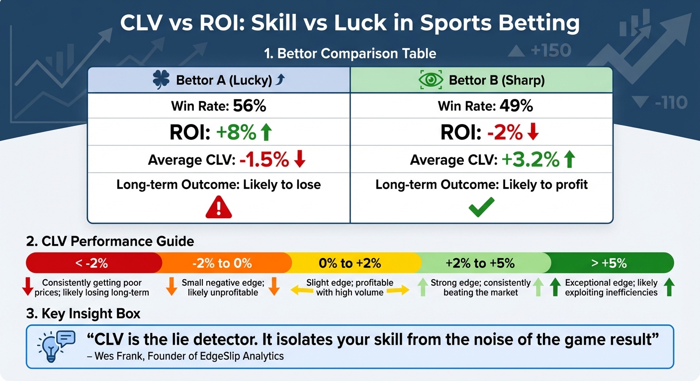 CLV vs ROI: Understanding Betting Performance Metrics