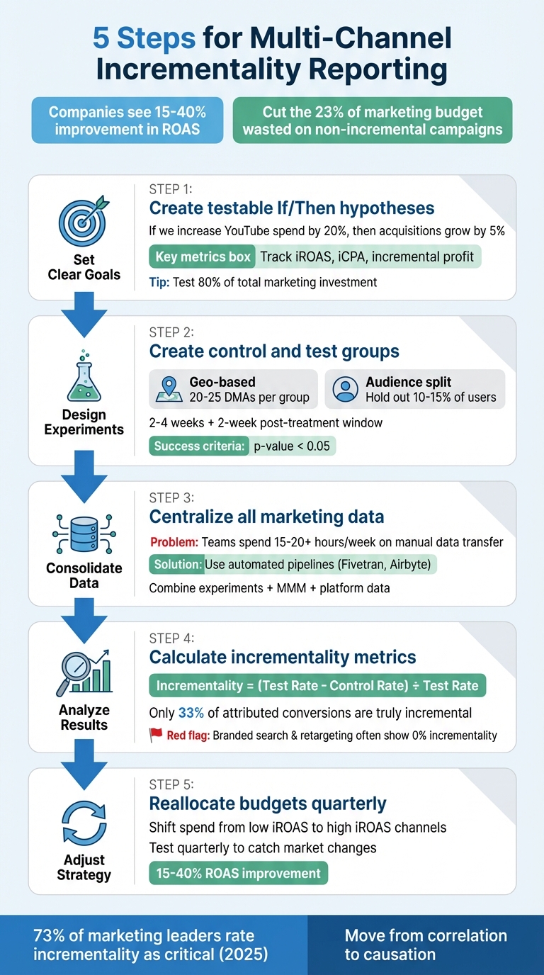 5-Step Multi-Channel Incrementality Reporting Framework