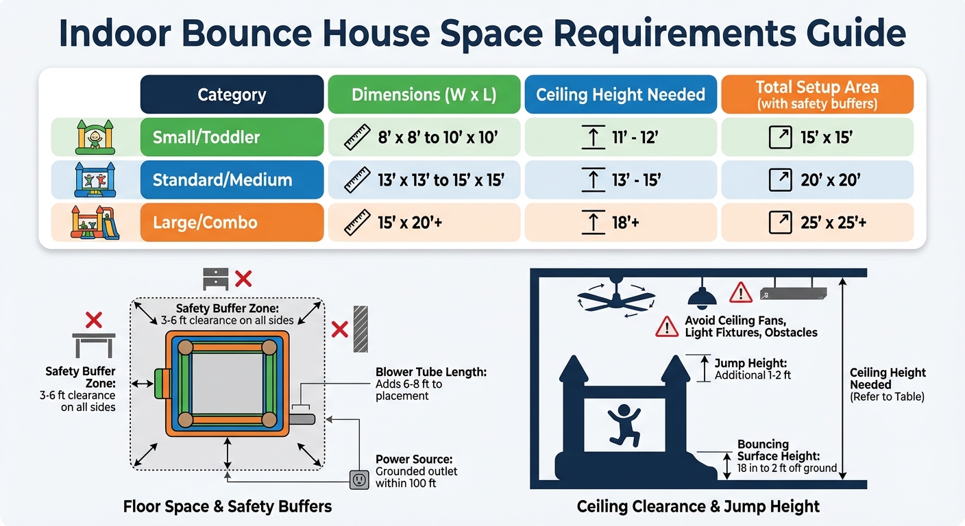 Indoor Bounce House Size Requirements and Space Planning Guide