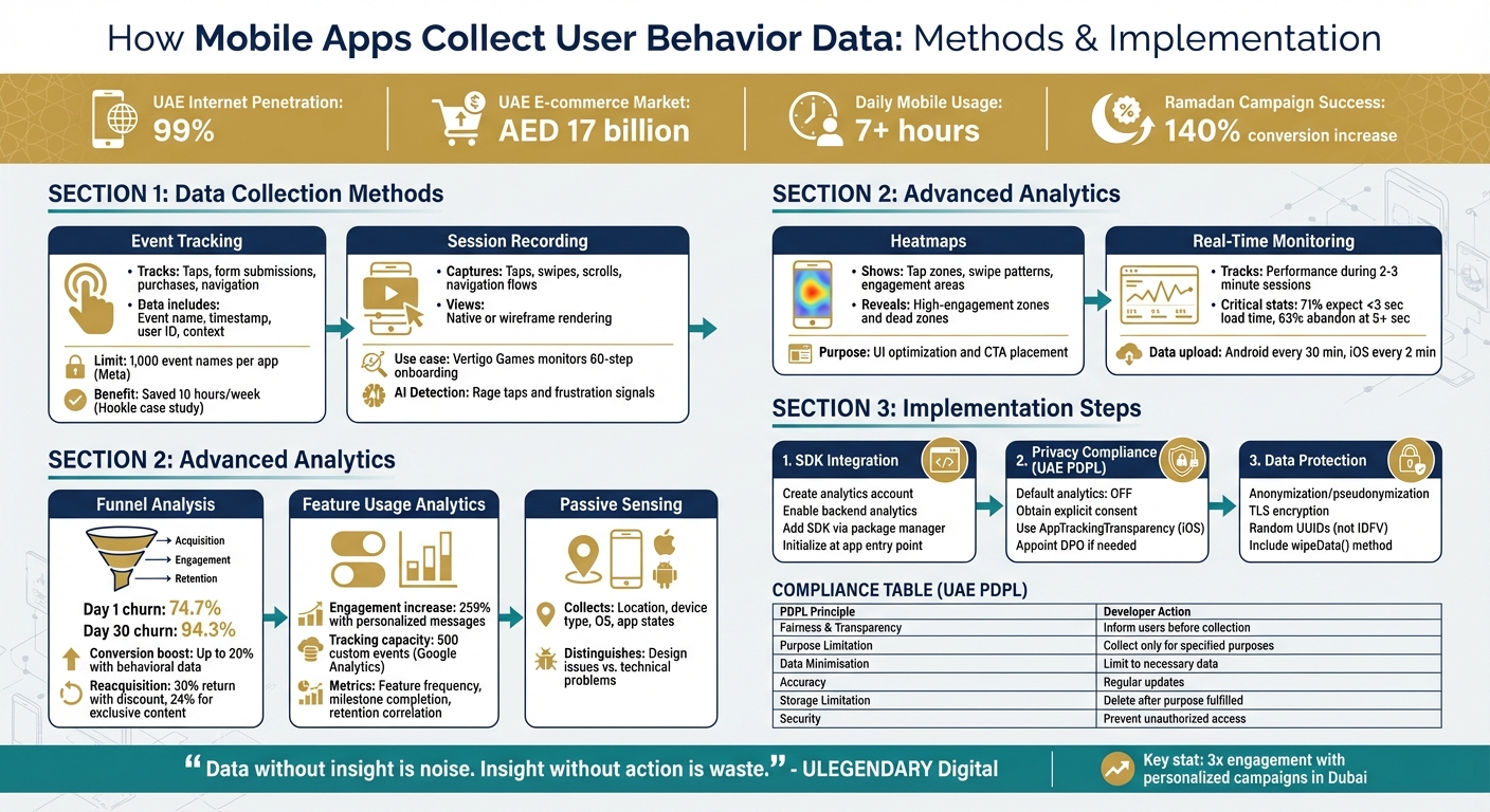 Mobile App User Behavior Data Collection Methods and Implementation Guide