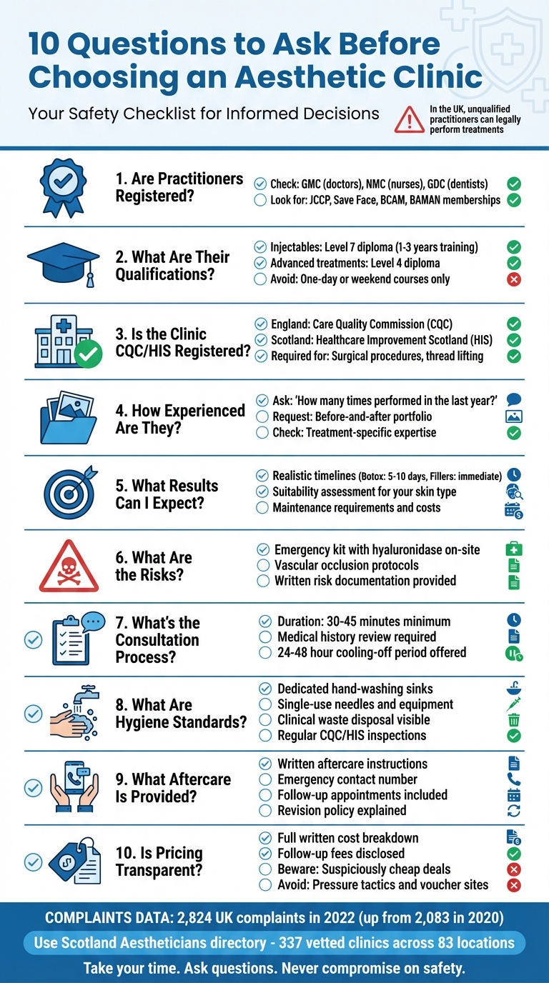 10 Essential Questions to Ask Before Choosing an Aesthetic Clinic in the UK