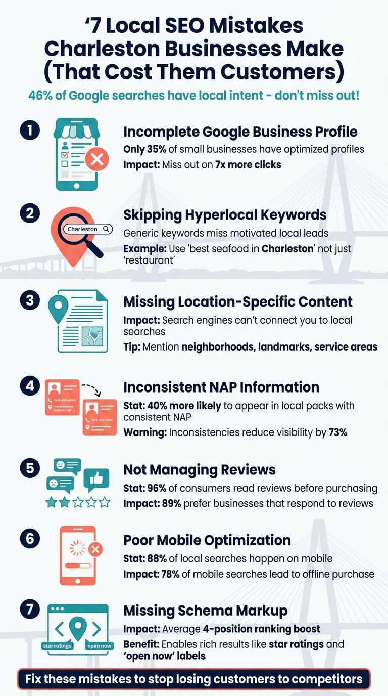 7 Local SEO Mistakes Charleston Businesses Must Avoid