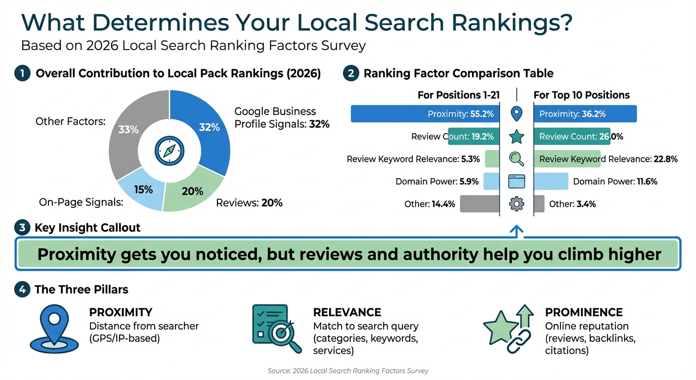 Google Local Search Ranking Factors: Proximity vs Reviews vs Authority