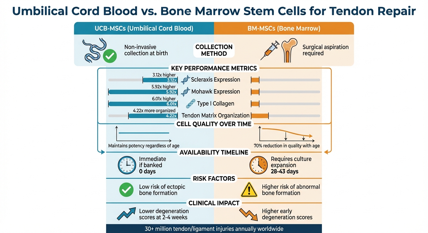 UCB-MSCs vs BM-MSCs for Tendon Repair