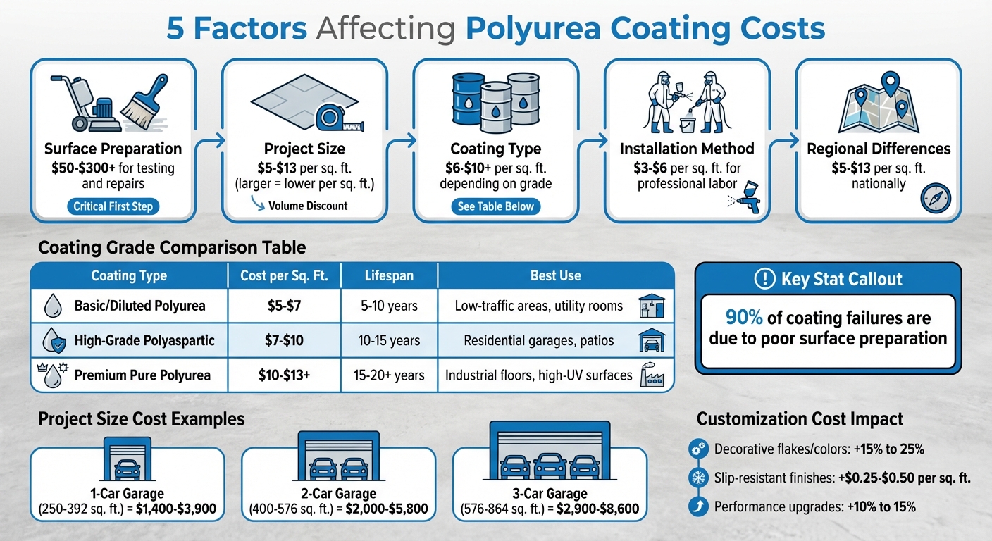 Polyurea Coating Cost Factors and Price Comparison Guide