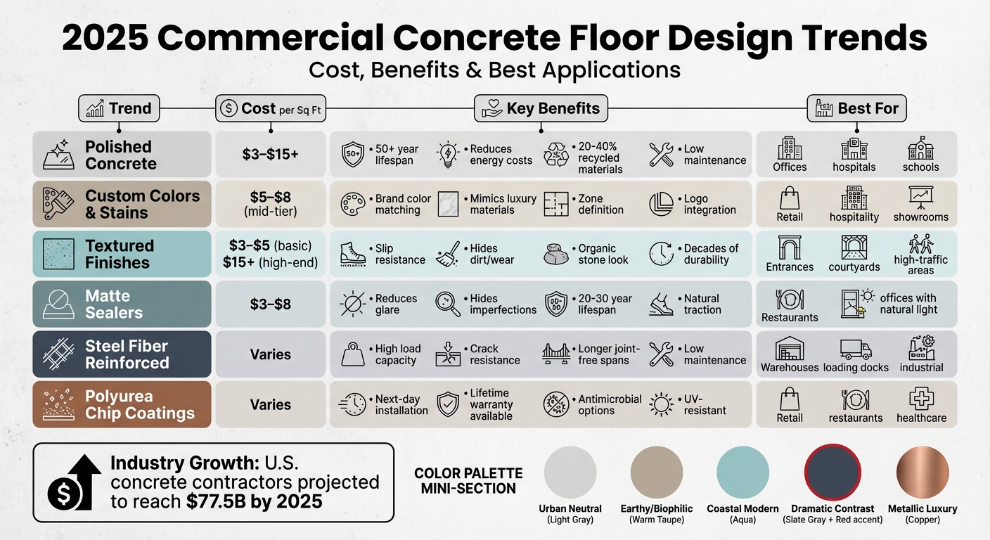 2025 Commercial Concrete Floor Design Trends Comparison Guide