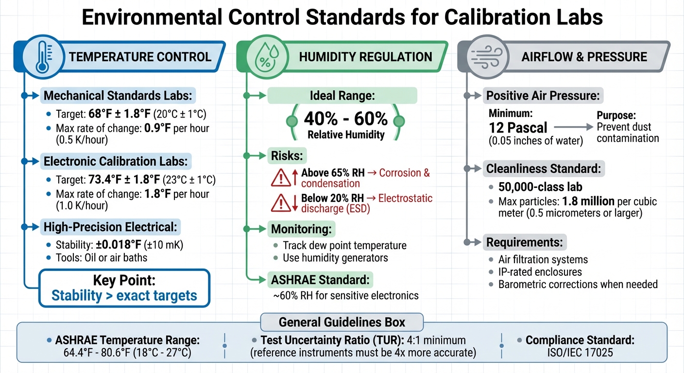 Environmental Control Standards for Calibration Labs: Temperature, Humidity & Airflow Requirements