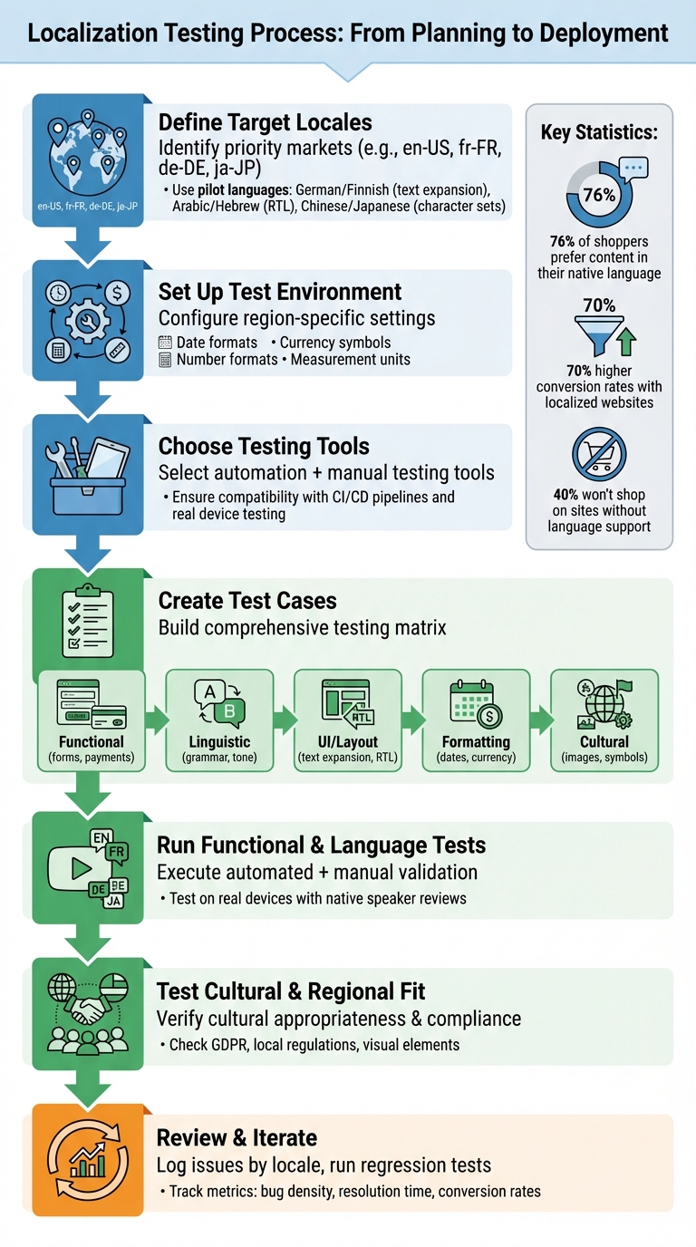 Localization Testing Process: 7-Step Workflow Guide