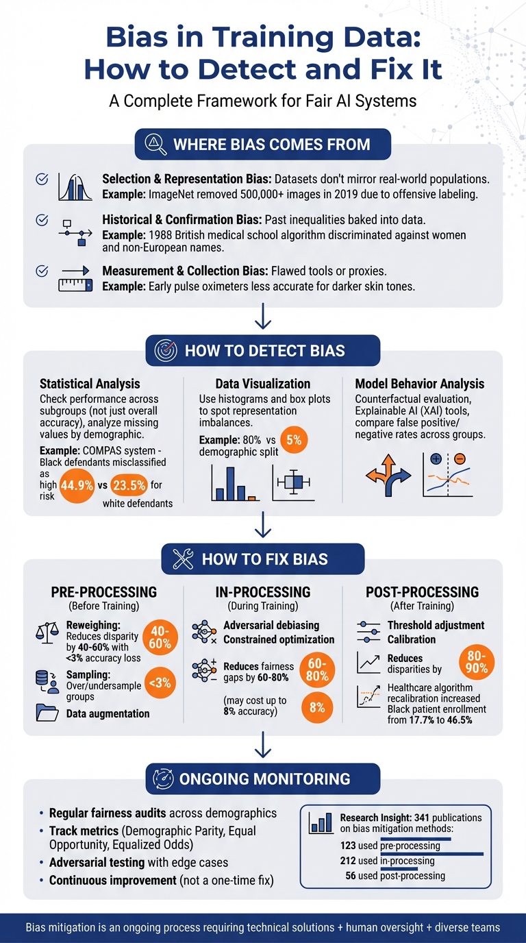 3-Step Framework for Detecting and Fixing Bias in AI Training Data