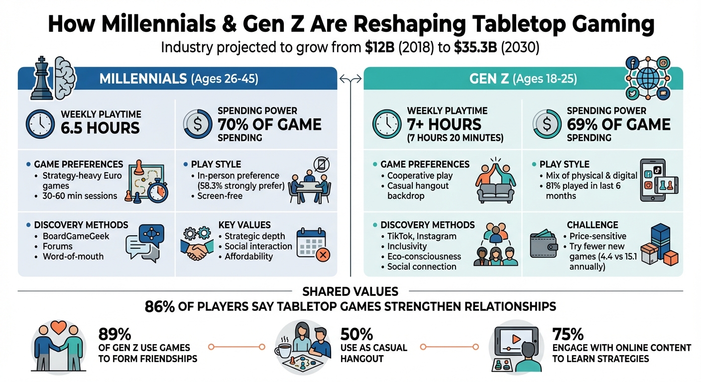Millennials vs Gen Z Tabletop Gaming Preferences and Behaviors
