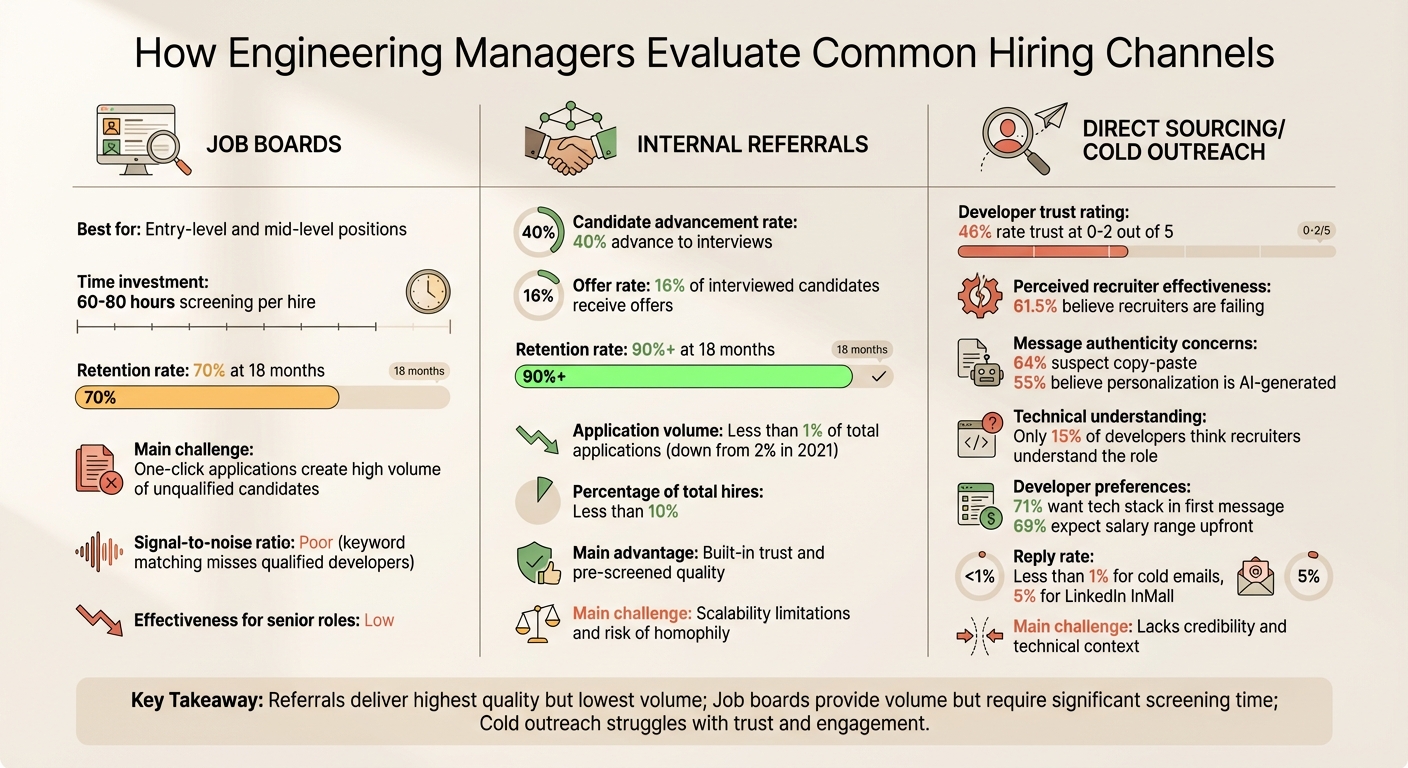 Engineering Manager Hiring Channel Comparison: Metrics and Performance