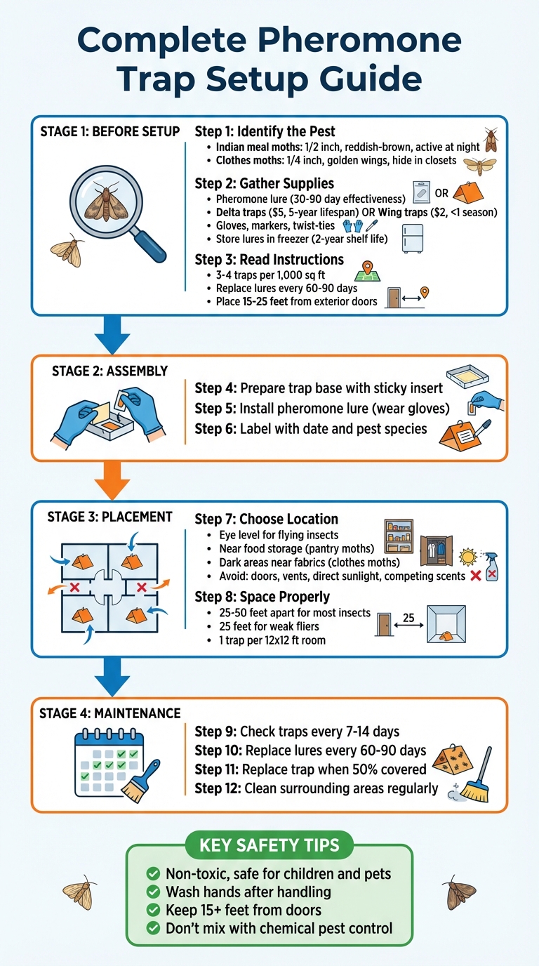 Step-by-Step Guide to Setting Up Pheromone Traps for Home Pest Control