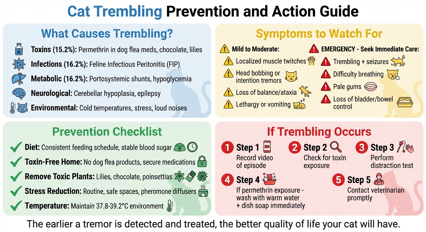Cat Trembling Prevention and Action Guide: Causes, Symptoms, and Emergency Response Steps