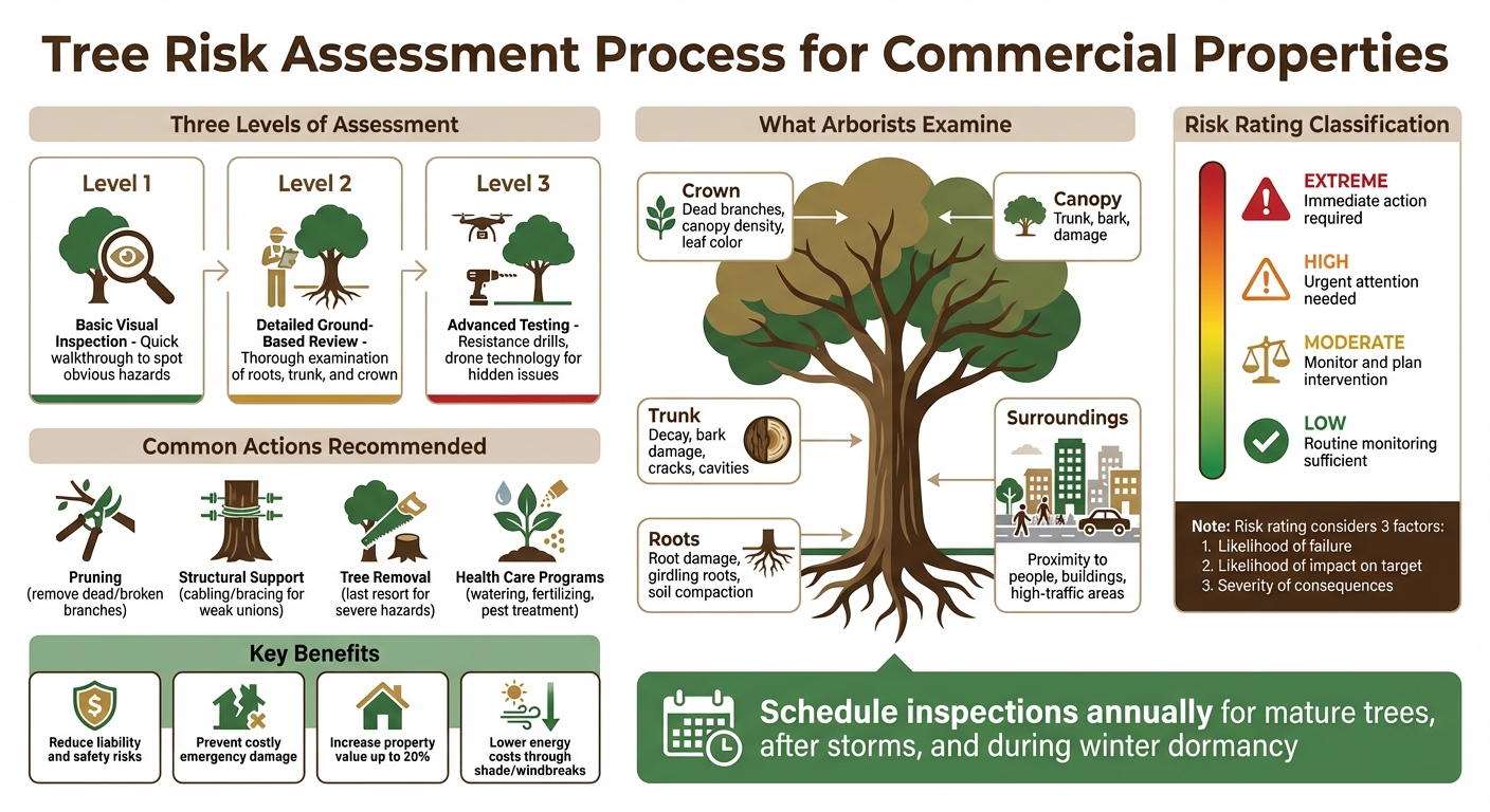Tree Risk Assessment Process: 3 Levels and Risk Rating System
