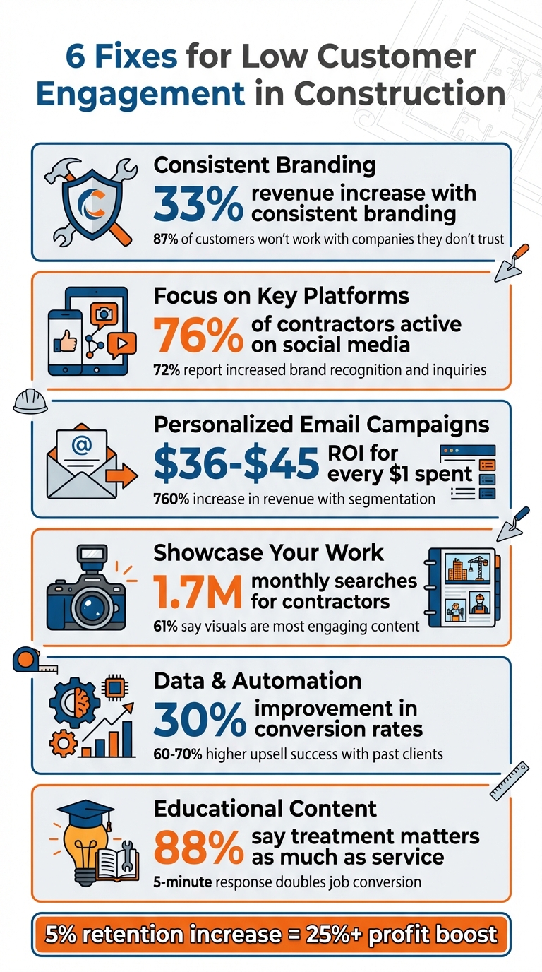 6 Proven Strategies to Fix Low Customer Engagement in Construction