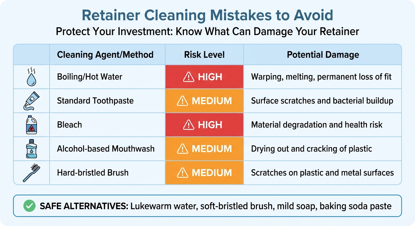 Retainer Cleaning Mistakes: What to Avoid and Why