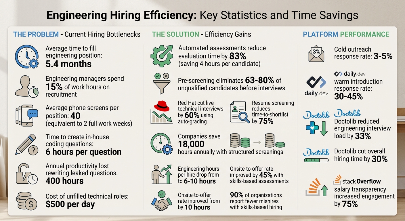 Engineering Hiring Efficiency: Key Statistics and Time Savings