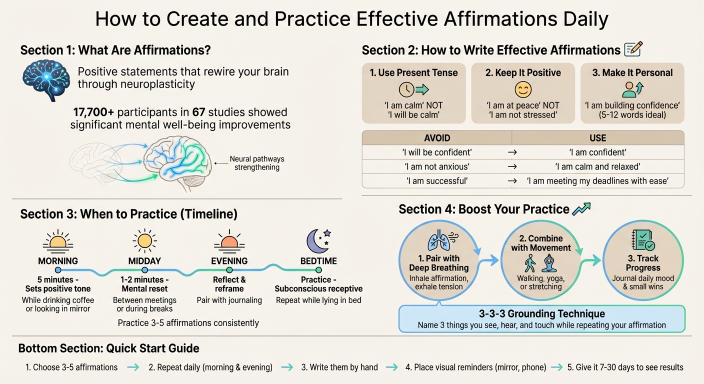 How to Create and Practice Effective Affirmations Daily