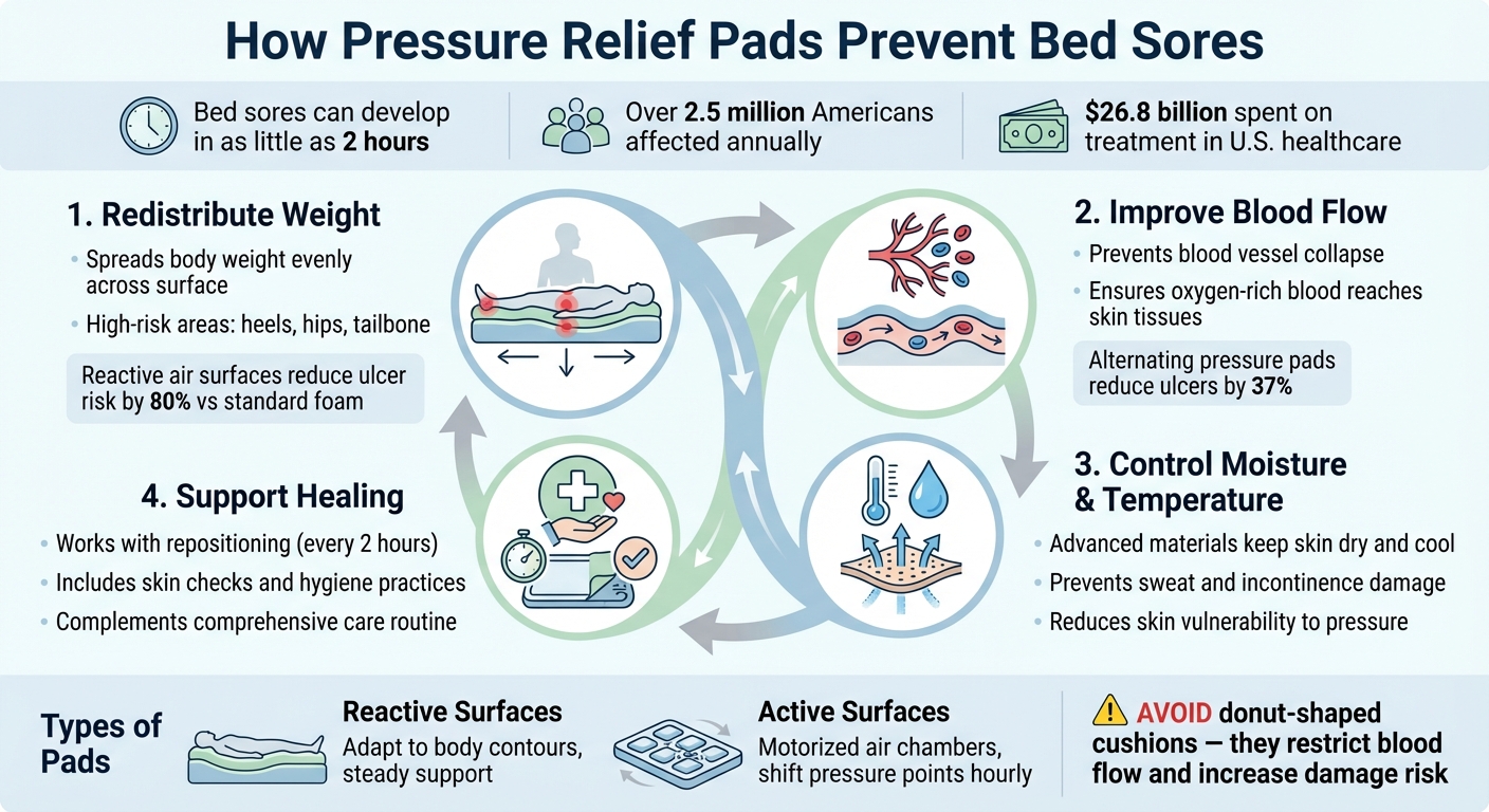 How Pressure Relief Pads Prevent Bed Sores: 4 Key Mechanisms
