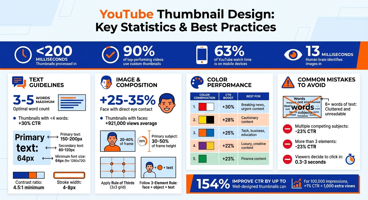YouTube Thumbnail Design Statistics and Best Practices