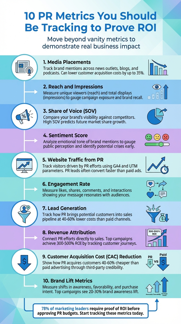 10 PR Metrics You Should Be Tracking to Prove ROI | Public Relations ...