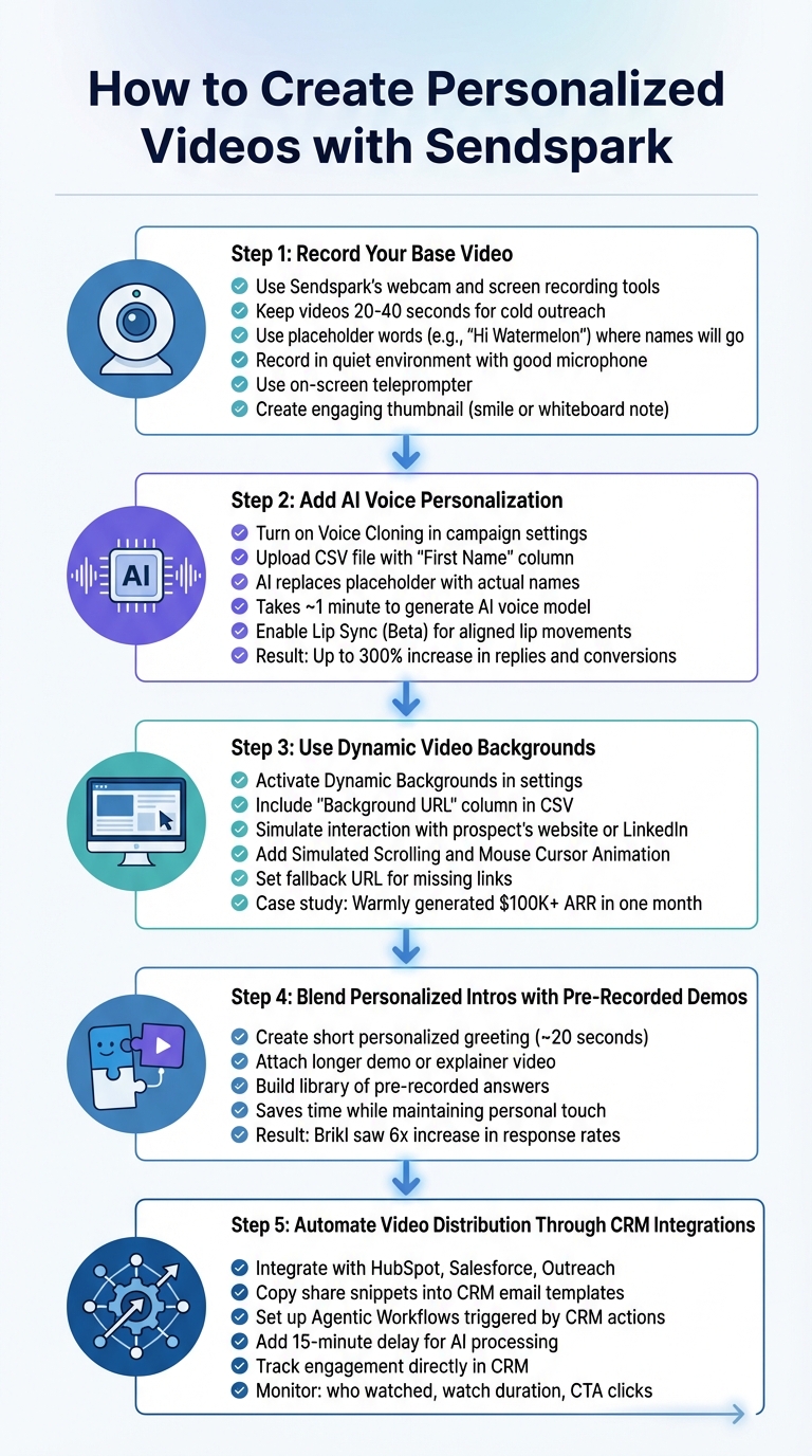 5-Step Process to Create Personalized Videos with Sendspark
