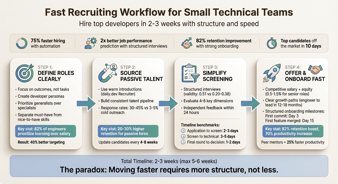 Recruiting Workflow Design for Small Technical Teams