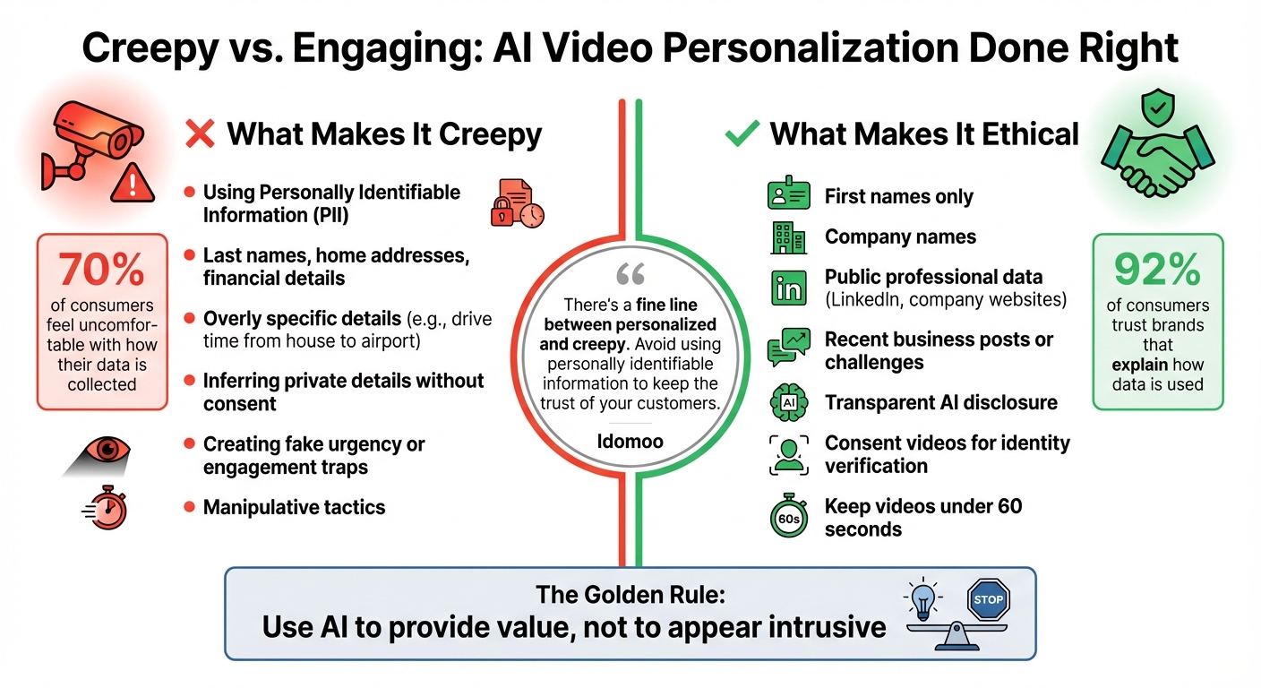 Creepy vs Engaging AI Video Personalization: What to Use and Avoid