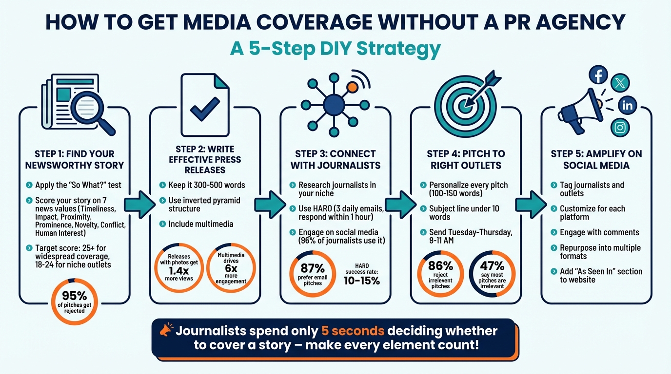 Nget Coverage How to Get Media Coverage Without Hiring a PR Agency | Public Relations ...