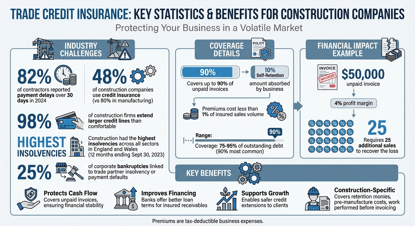Trade Credit Insurance Benefits and Statistics for Construction Companies