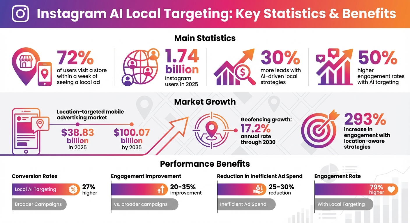 Instagram AI Local Targeting Statistics and Benefits 2025