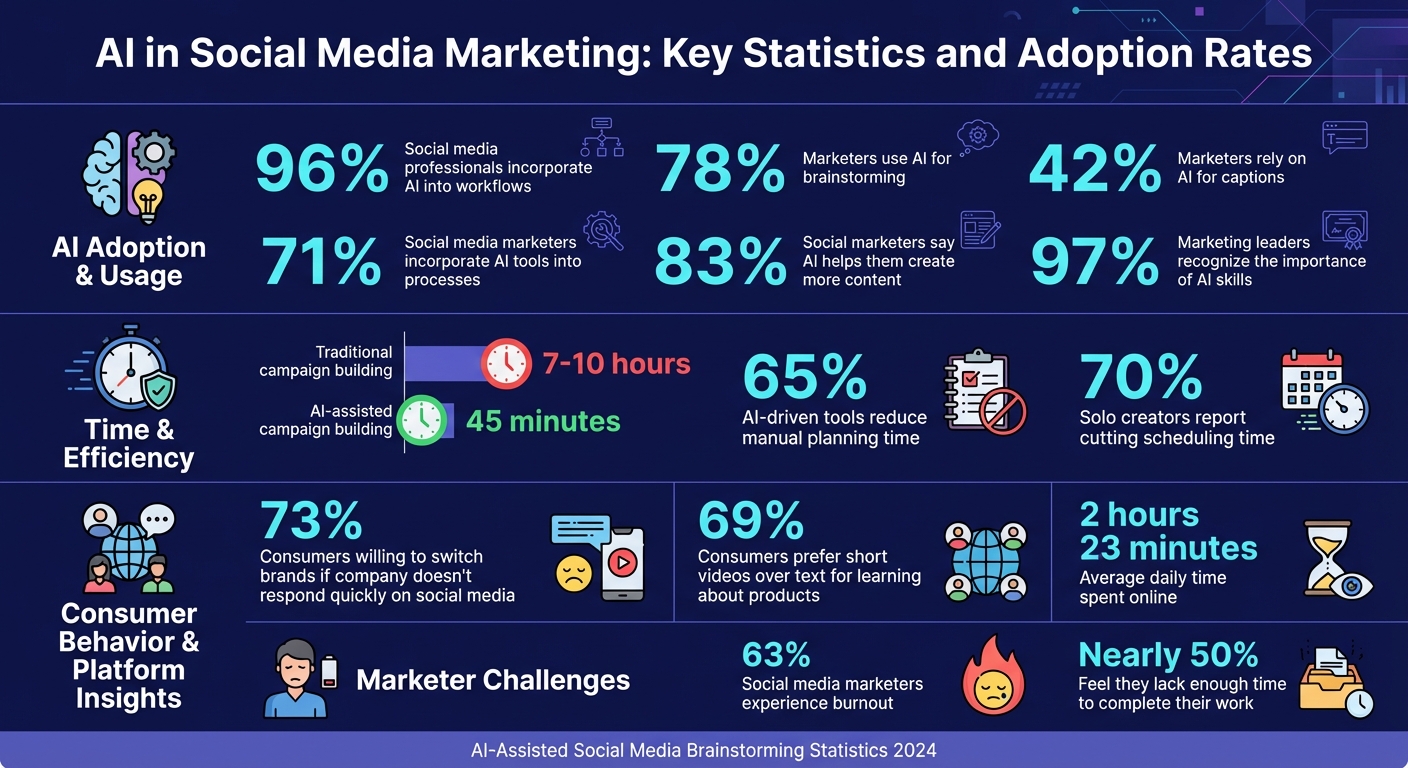 AI in Social Media Marketing: Key Statistics and Adoption Rates