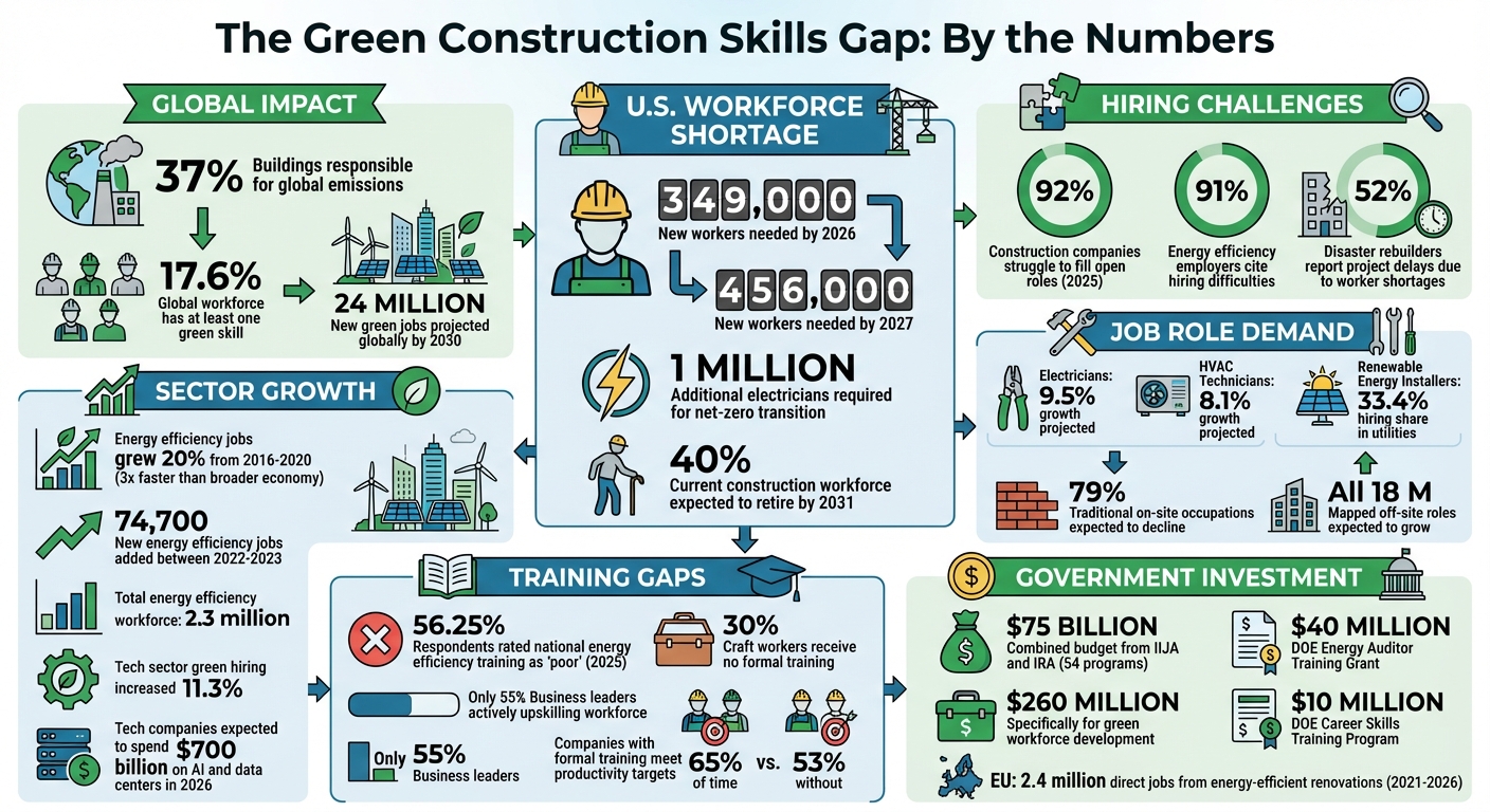 Green Construction Skills Gap: Key Statistics and Workforce Challenges 2025-2027