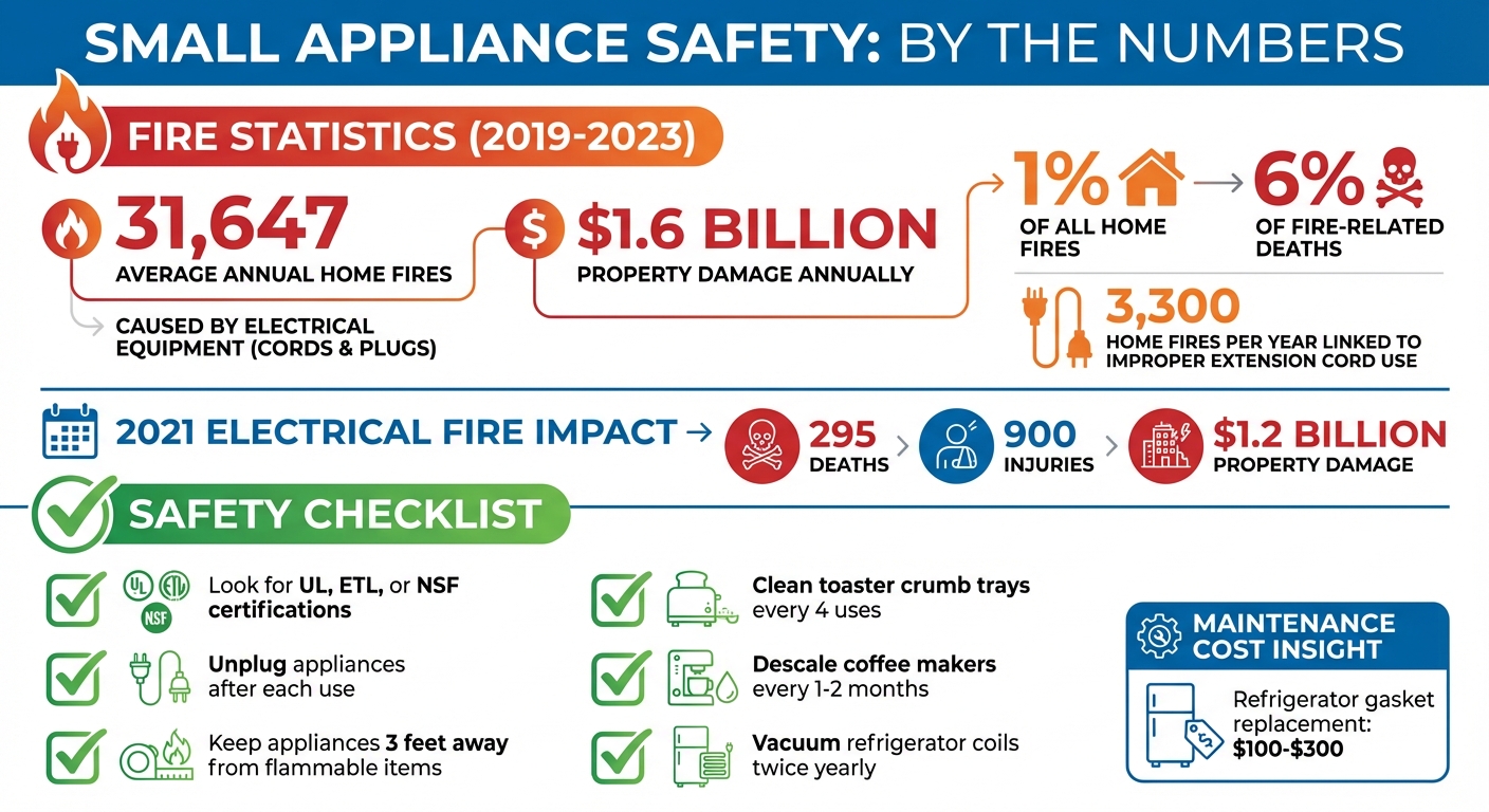 Small Appliance Safety Statistics and Fire Prevention Facts
