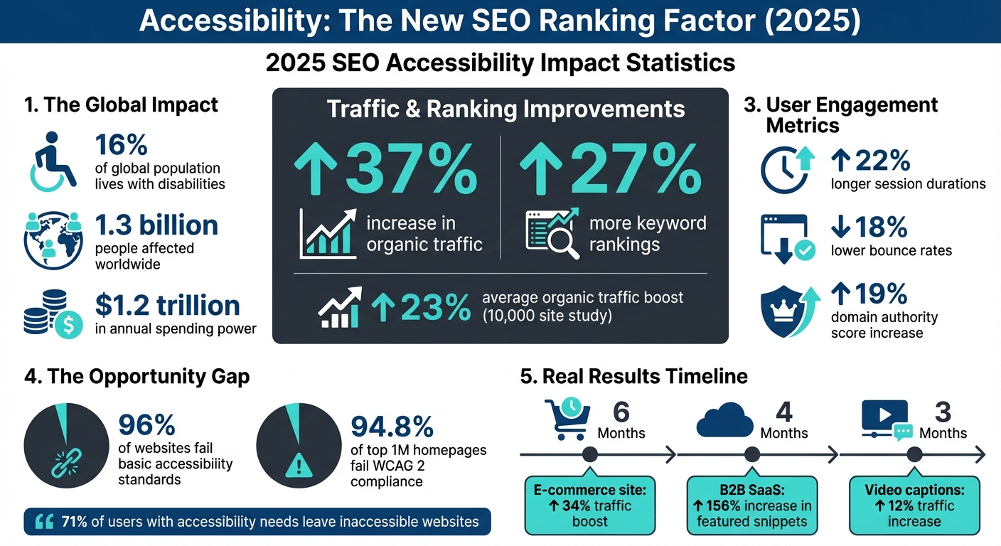 2025 SEO Accessibility Impact: Key Statistics and Performance Metrics