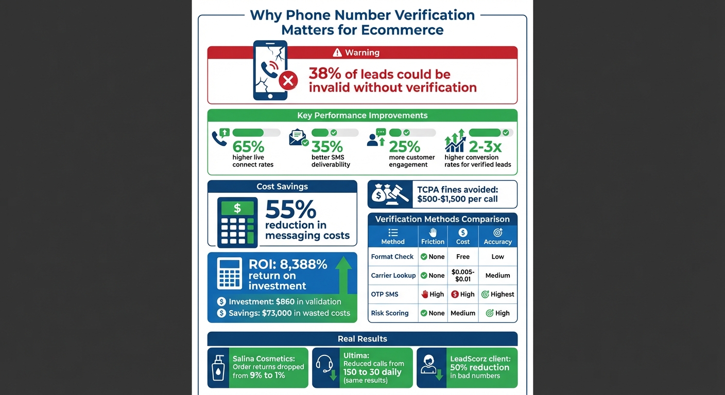 Phone Number Verification Impact on Ecommerce: Key Statistics and ROI