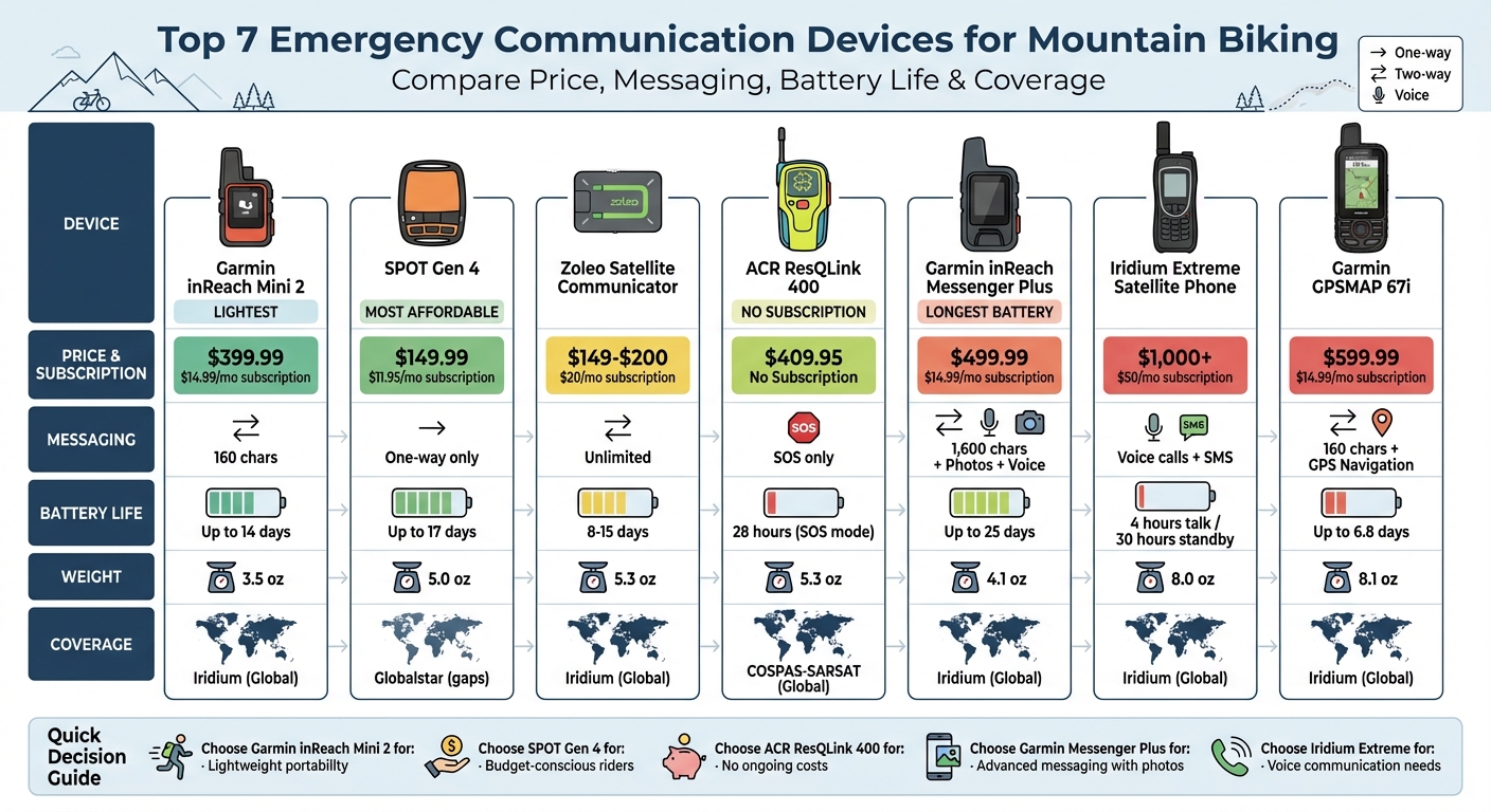 Emergency Communication Devices Comparison: Price, Features, and Battery Life