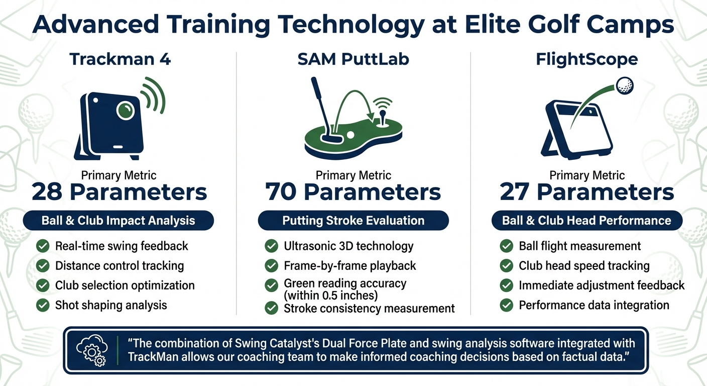 Elite Junior Golf Camp Training Technology Comparison