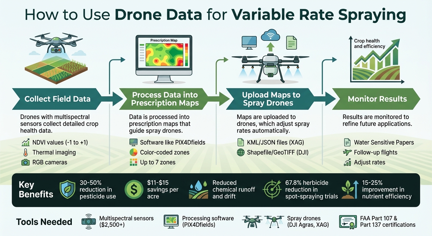 4-Step Process for Using Drone Data in Variable Rate Spraying